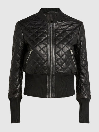 Maya Stern Fool Me Once 2024 Black Quilted Jacket