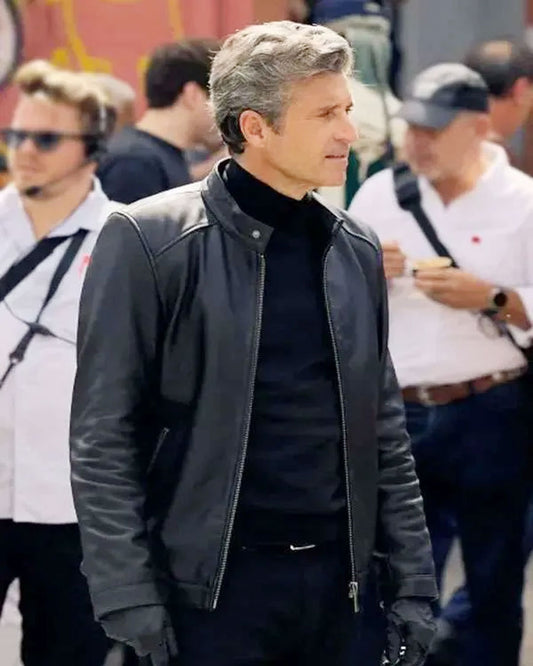 Memory of a Killer Patrick Dempsey Black Leather Jacket