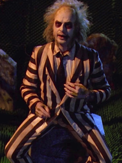 Michael Keaton Beetlejuice Beetlejuice 2024 Halloween Costume Suit
