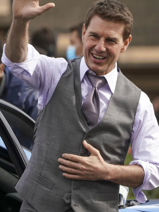 Mission Impossible 7 Tom Cruise Grey Vest