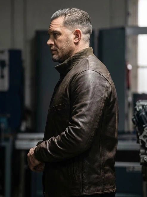 MobLand Tom Hardy Brown Leather Jacket
