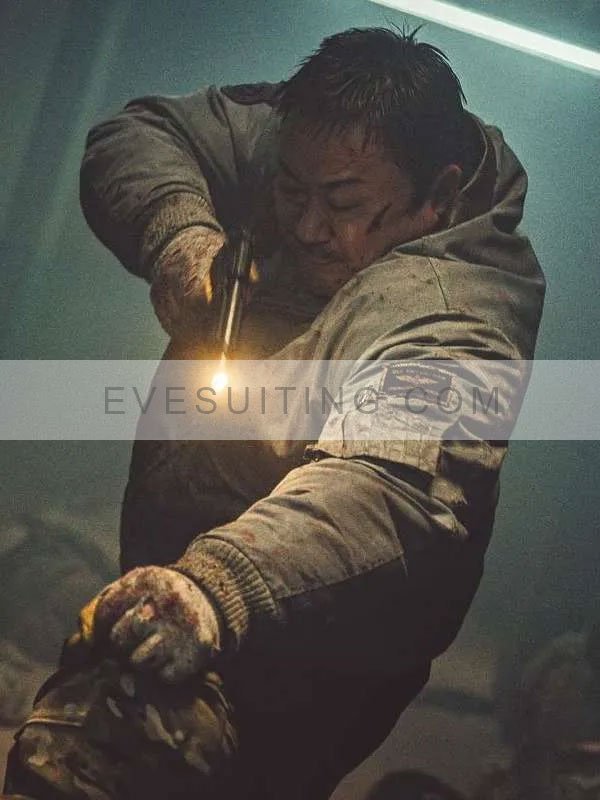 Nam-san Hwang-ya 2024 Ma Dong-seok Grey Bomber Jacket
