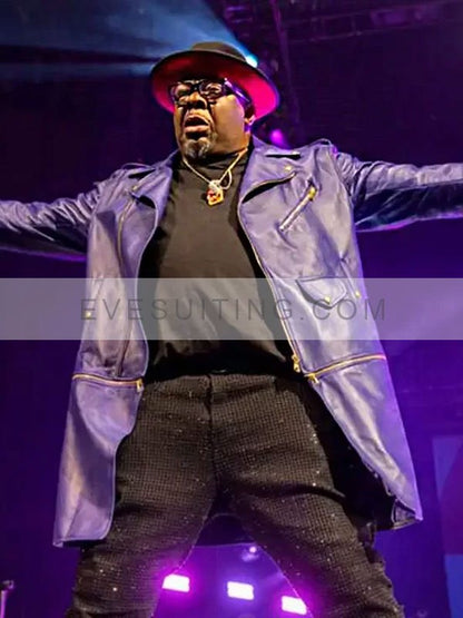 New Edition Legacy On Tour Leather Purple Coat