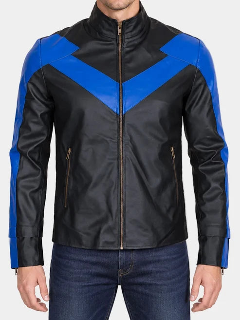 Nightwing Leather Jacket for Men 
