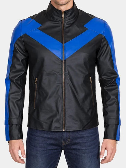 Nightwing Leather Jacket for Men 