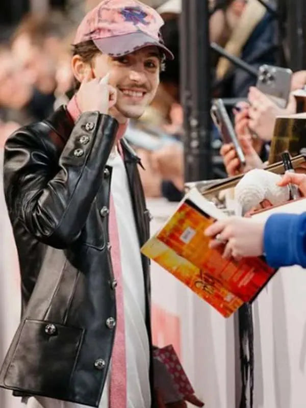 Paris Premiere 2025 Timothee Chalamet Black Jacket