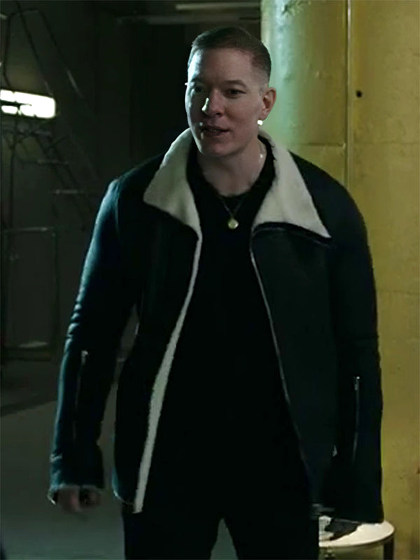Power Book IV Tommy Egan Black Shearling Jacket