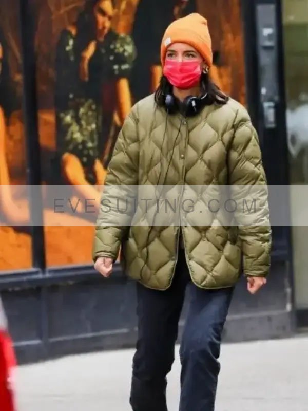 Rare Objects Katie Holmes Diamond Quilted Puffer Jacket