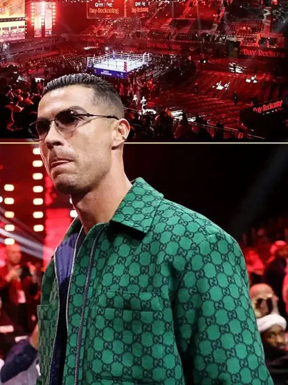 Reckoning Fight Night Cristiano Ronaldo CR7 Green Wool Jacket
