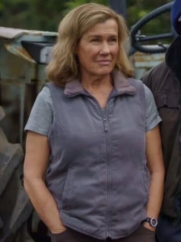Robyn Malcolm TV Series Far North 2023 Heather Cotton Vest