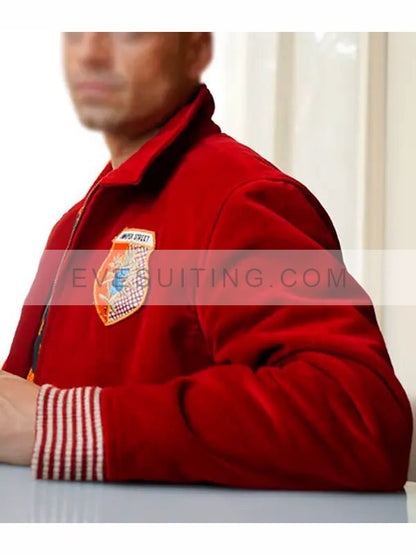 Sebastian Stan Fresh Steve Red Velvet Jacket