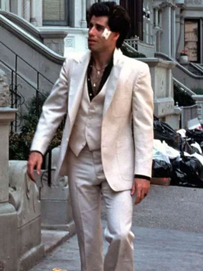 John Travolta Saturday Night Fever White Disco Suit