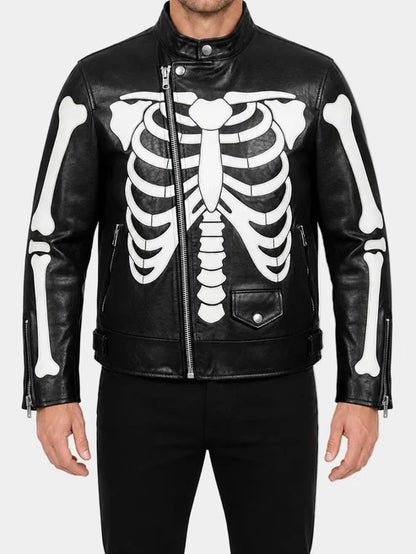 Skeleton Leather Jacket