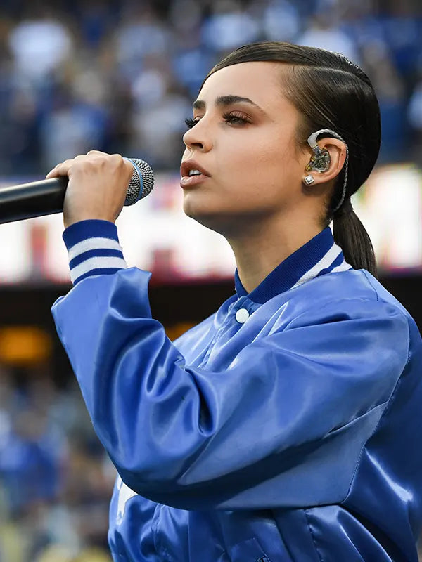 Sofia Carson Satin Jacket