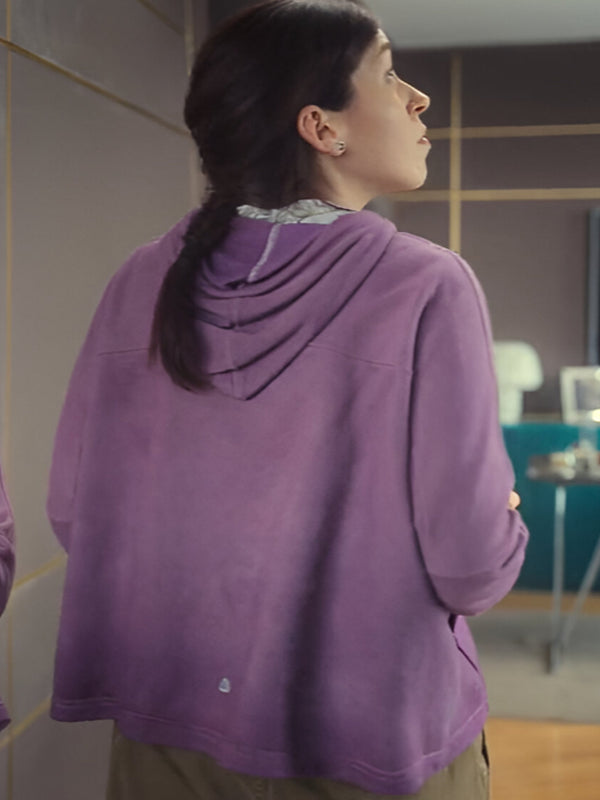 Sofía Morandi Purple Pullover Hoodie