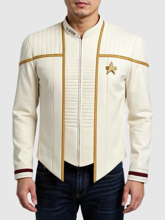 Star Trek Captain Picard White Uniform Jacket