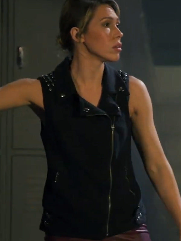 Sunny Tellone Movie Snow White And The Seven Samurai 2024 Luna Black Suede Vest