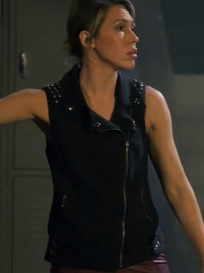 Sunny Tellone Movie Snow White And The Seven Samurai 2024 Luna Black Suede Vest