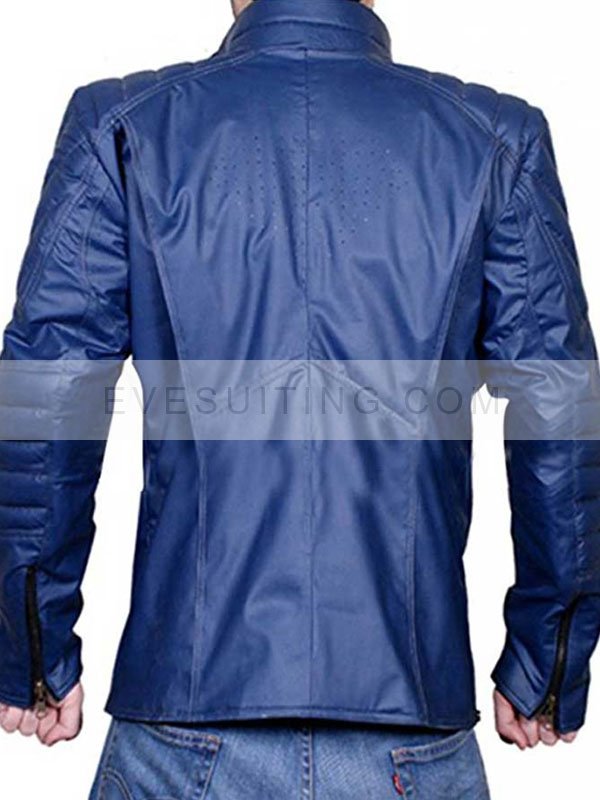 Superman V Batman Dawn of Justice Reversible Leather Blue Jacket