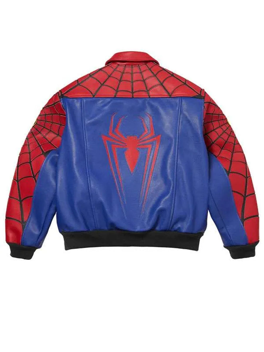 Supreme Spider Man Leathers Jacket