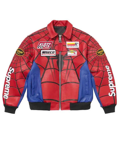 Supreme Spider Man Leathers Jacket