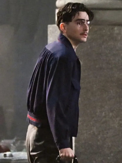Timothee Chalamet Marty Supreme Blue Jacket