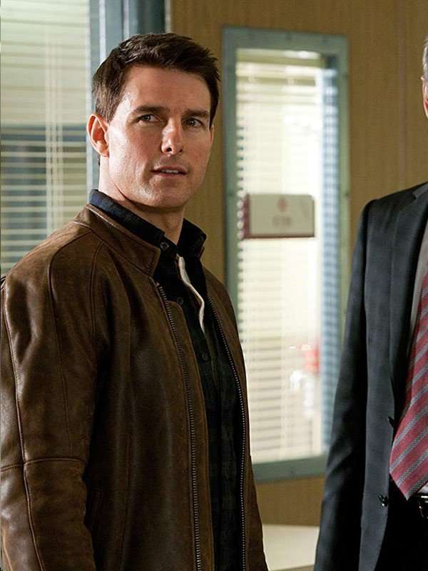Tom Cruise Jack Reacher Brown Leather Jacket