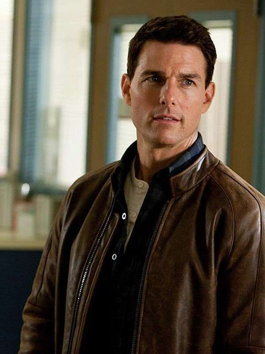 Tom Cruise Jack Reacher Brown Leather Jacket
