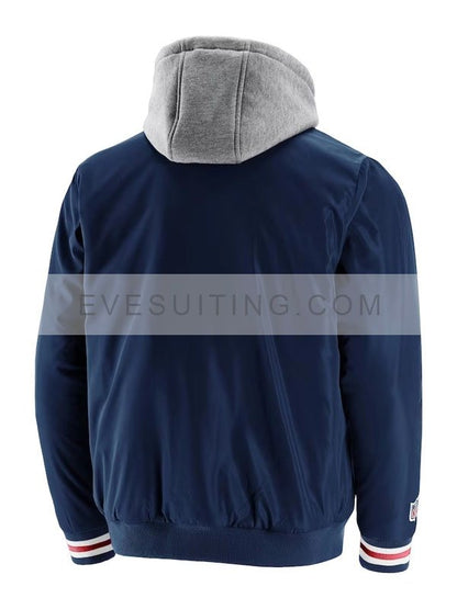 Unisex NFL New England Patriots Bomber Hooded Jacket