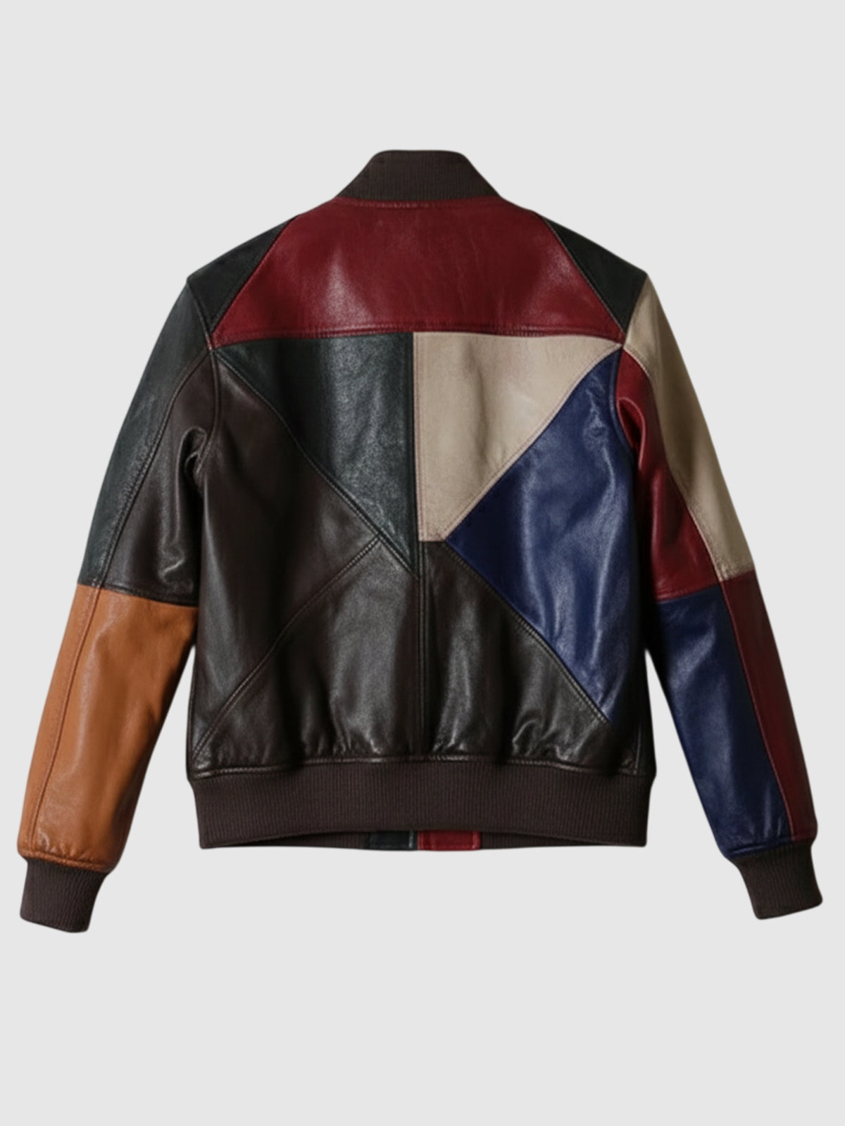 Upcycled Patchwork Leather Jacket