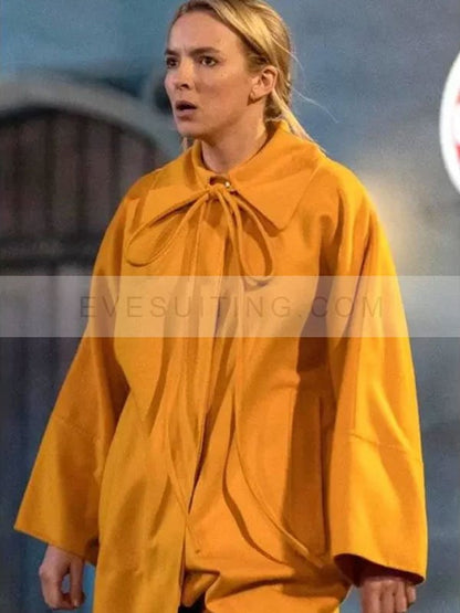 Villanelle Killing Eve Jodie Comer Yellow Trench Coat