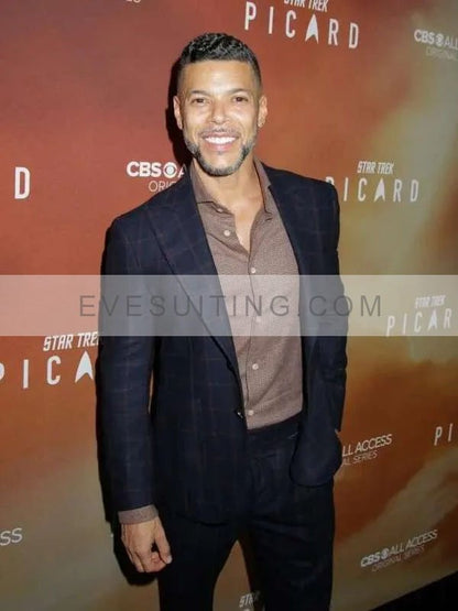 Wilson Cruz Star Trek Picard Checkered Suiting Blazer
