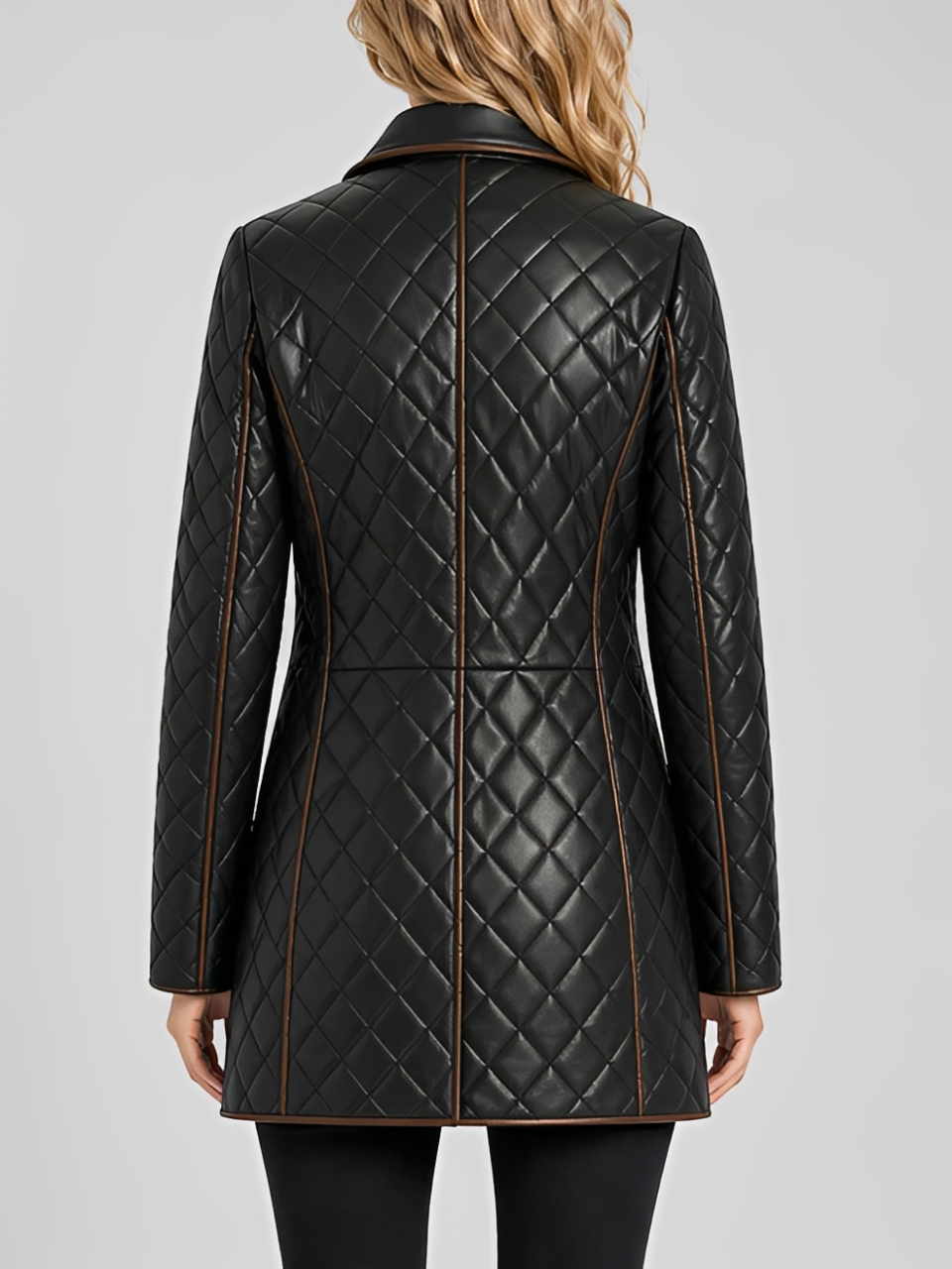 Zelira Quilted Leather Coat