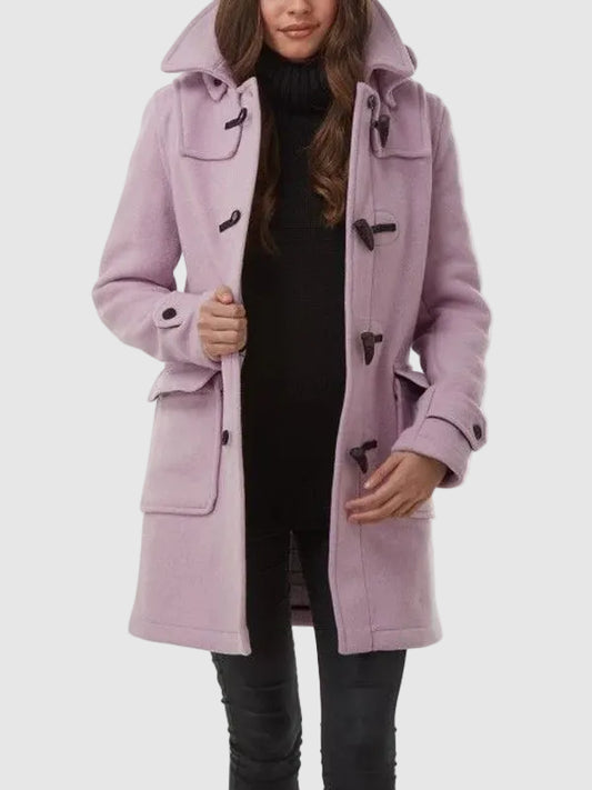 Women's Lavender Wool Duffle Coat