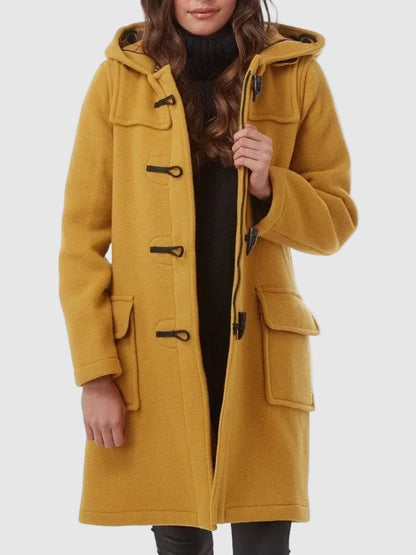 Women's Mustard Toggle Duffle Coat