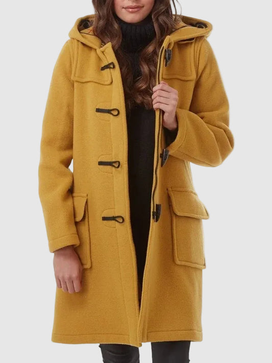 Women's Mustard Toggle Duffle Coat