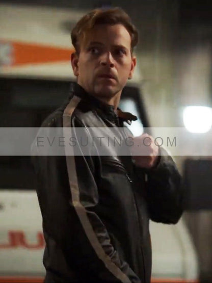 Young Rocco Supersex Season 1 Alessandro Borghi Black Leather Jacket
