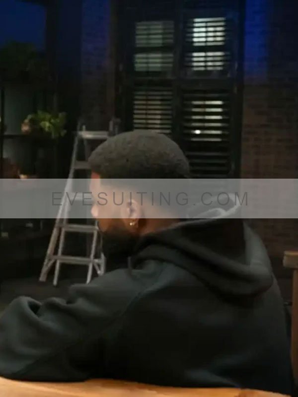 Zyair Movie Mea Culpa 2024 Trevante Rhodes Black Fleece Hoodie 